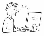 WEBアプリで運用するスタッフのイラスト